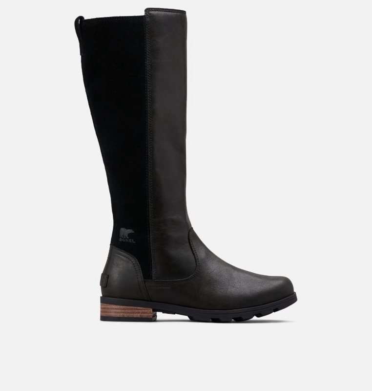 Sorel Dam Gummistövlar Svarta - Emelie™ Tall Låga - HKU-615980